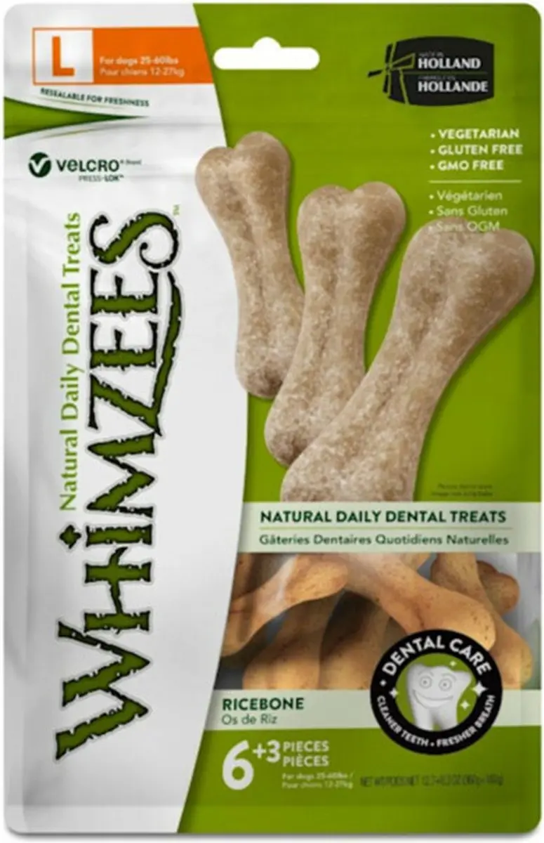 Whimzees Rice Bone Hondenkauwbot - 9 Stuks