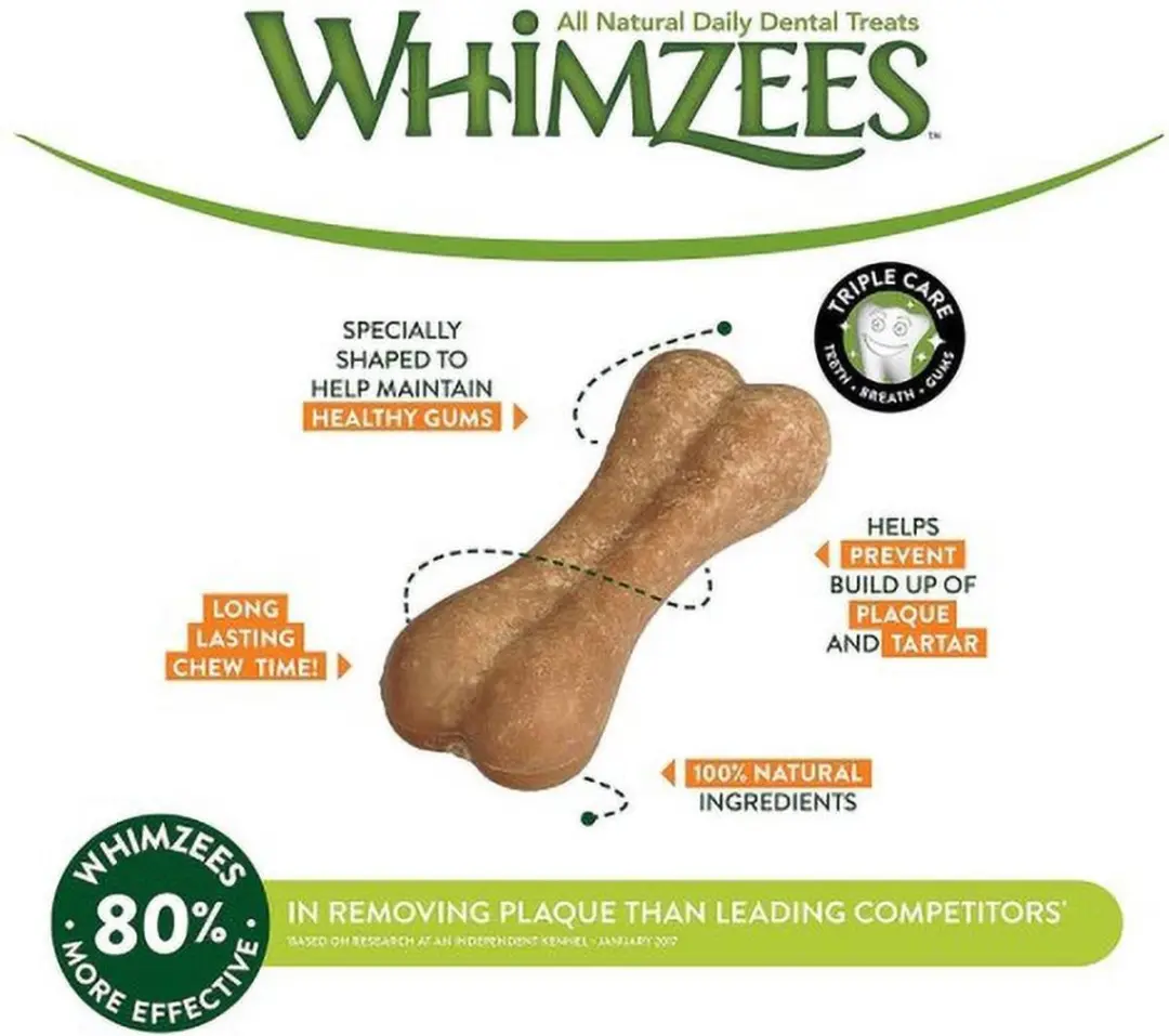Whimzees Rice Bone Hondenkauwbot - 9 Stuks