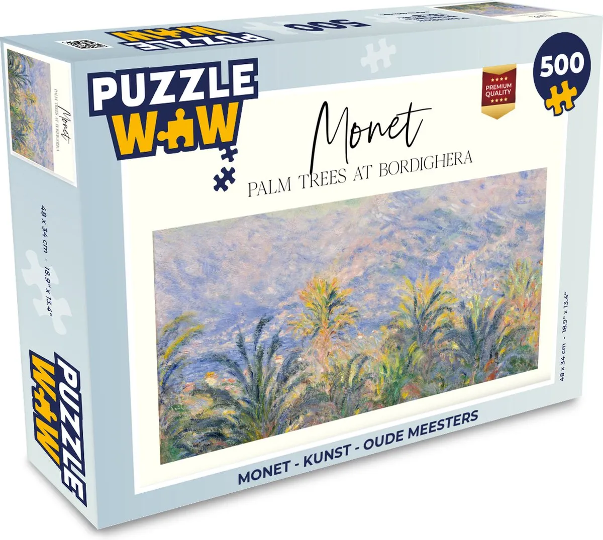 PuzzleWow Monet Legpuzzel 500 Stuks - Multicolor
