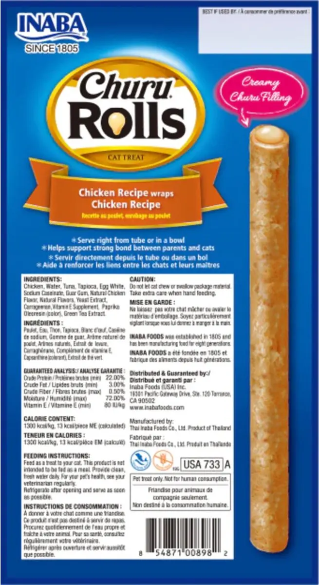 Inaba Churu Rolls Kip 40g