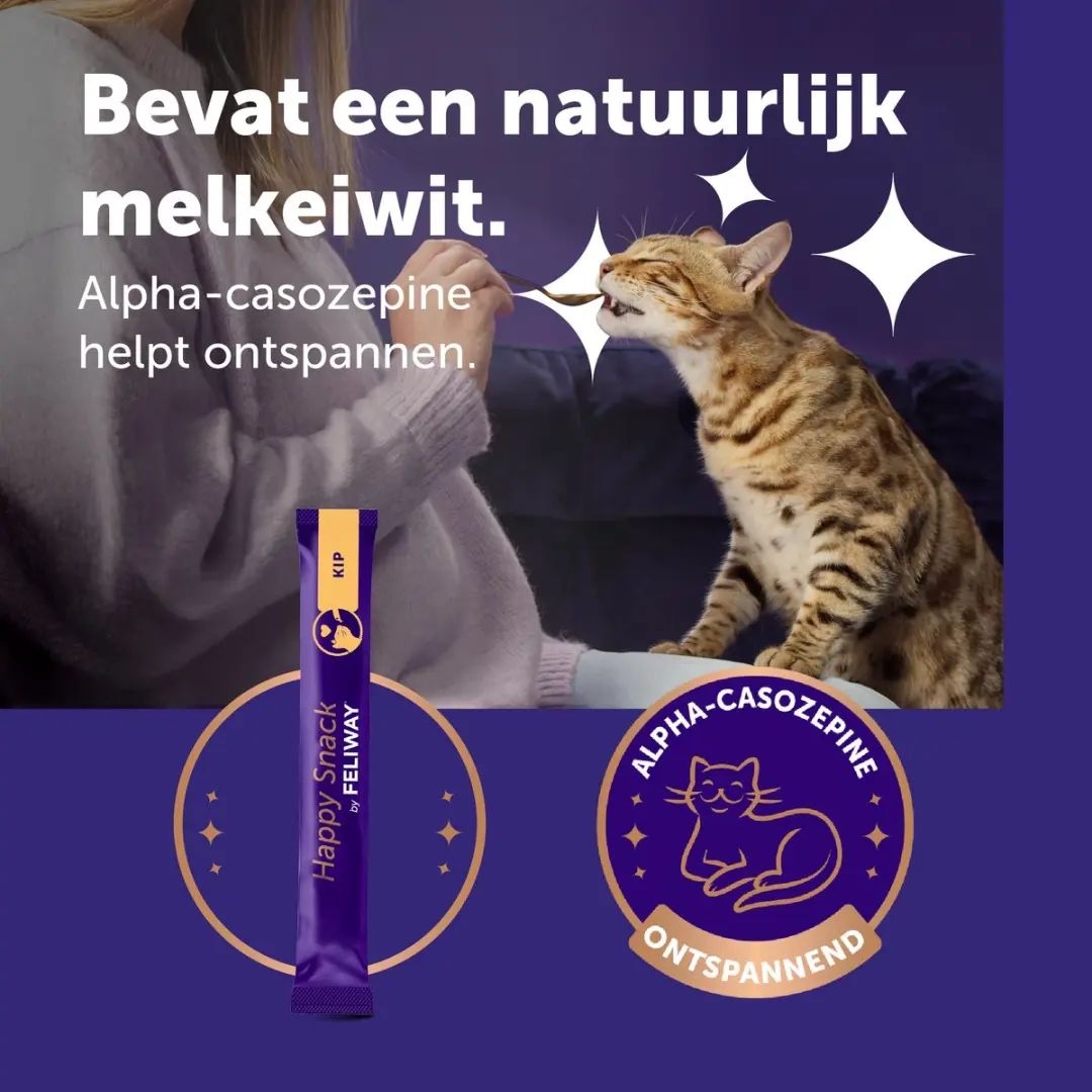 Feliway Happy Snack Kattensnack Kippensmaak 6x15g