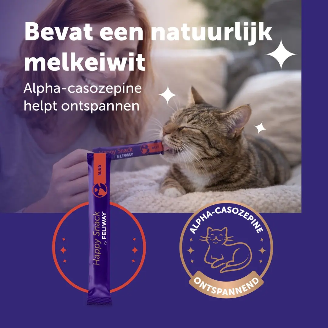 Feliway Happy Snack Rundsmaak - 6 Stuks