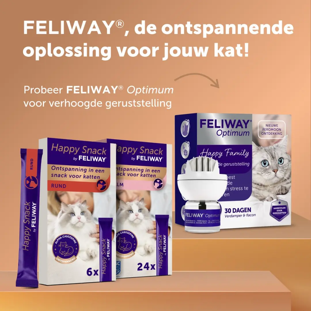 Feliway Happy Snack Rundsmaak - 6 Stuks
