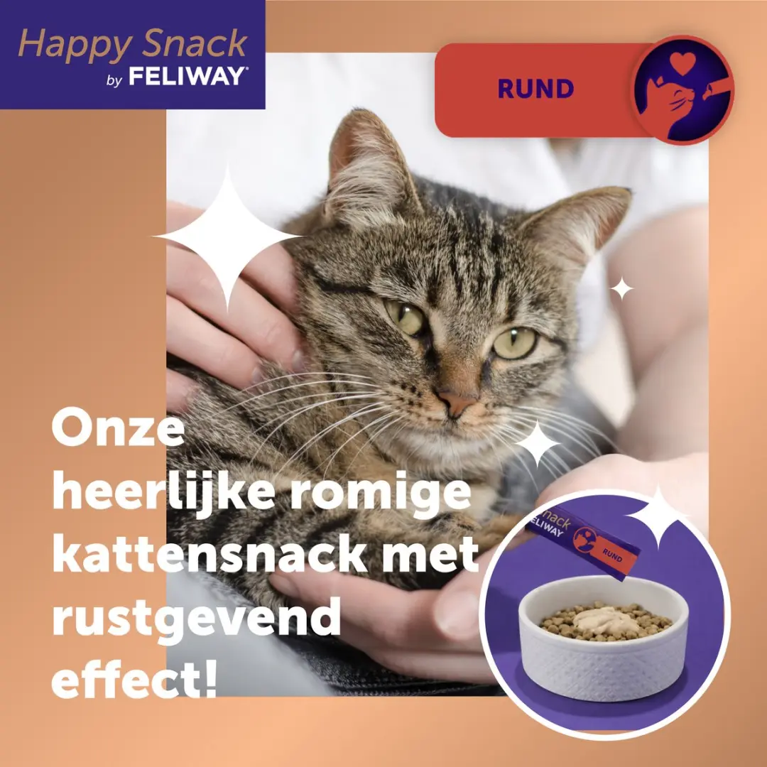 Feliway Happy Snack Rundsmaak - 6 Stuks