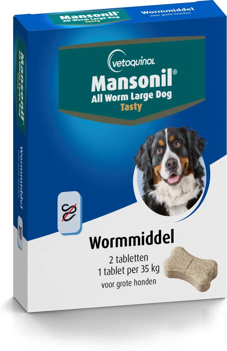 Mansonil All Worm XL Hond Tasty Bone