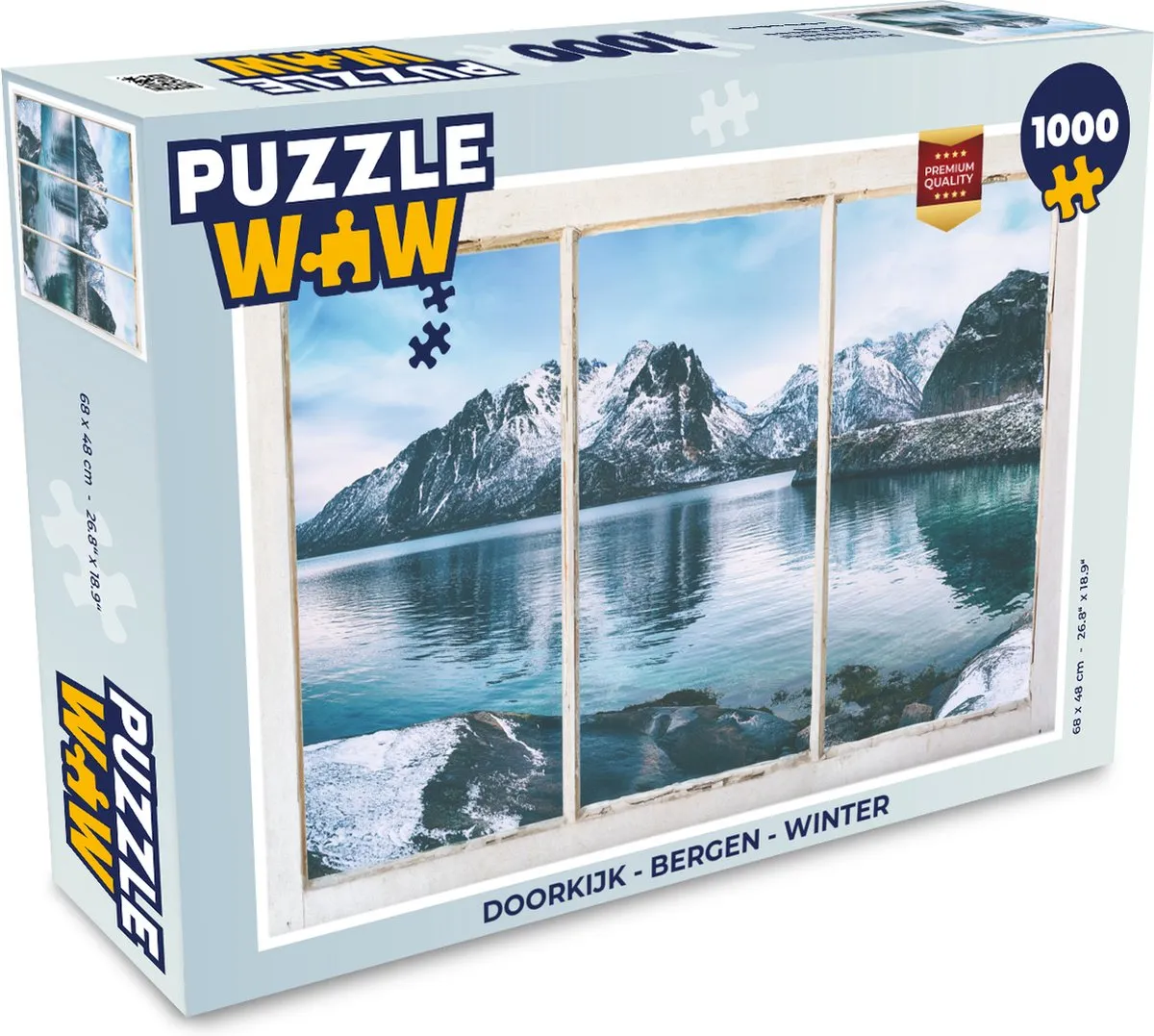 PuzzleWow Bergen Winter Legpuzzel 1000 Stuks