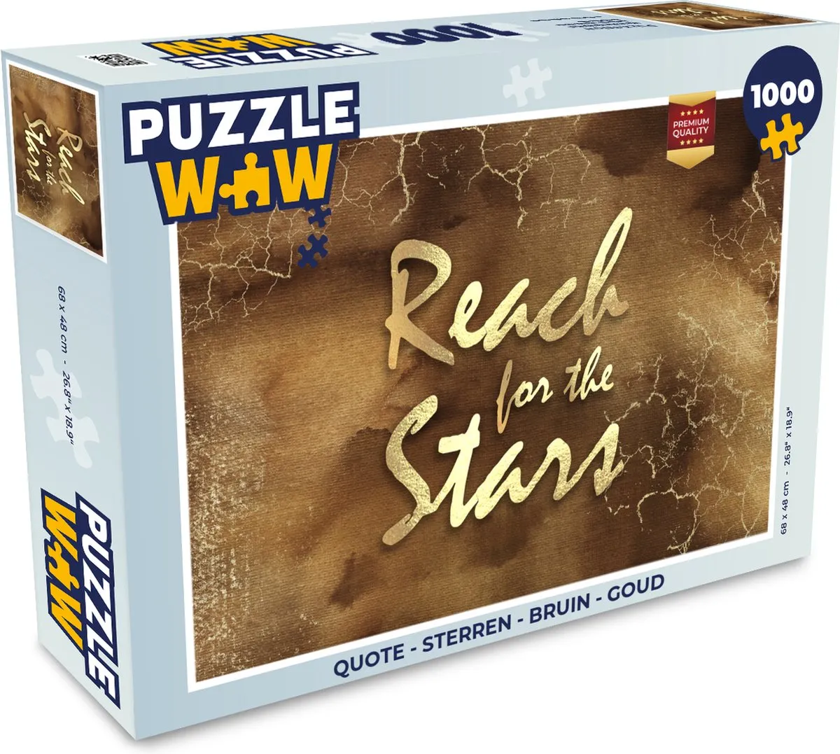 PuzzleWow Quote Sterren Legpuzzel 1000 Stuks