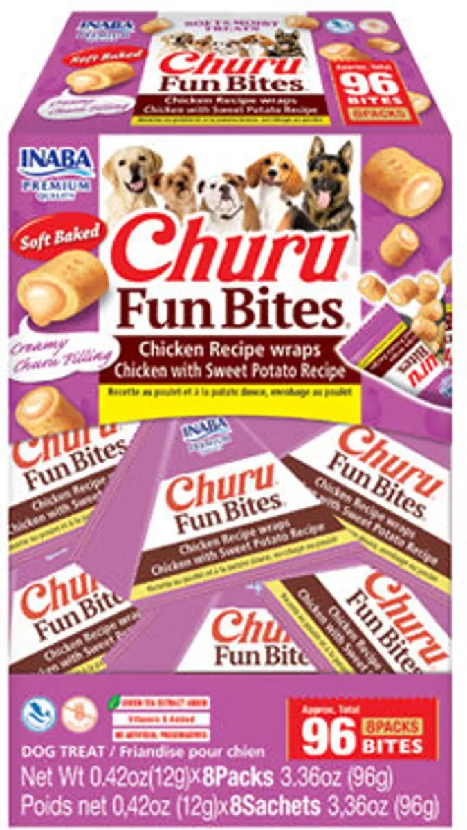 Inaba Churu Fun Bites Kip&Pompoen - 8x12g