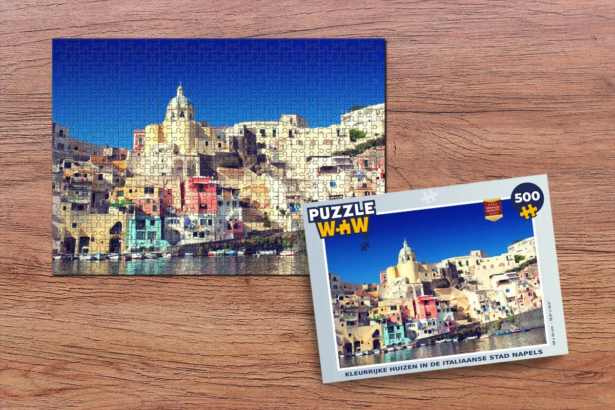 PuzzleWow Zee Italië Legpuzzel 500 Stuks - Multicolor