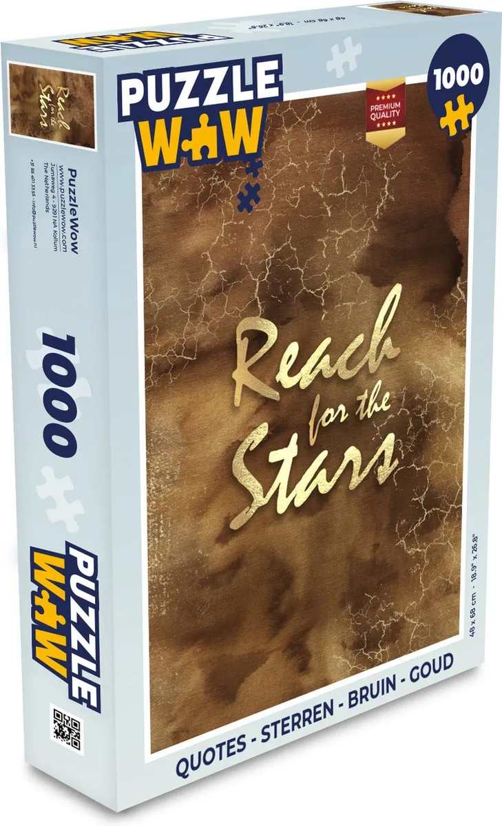 PuzzleWow Quotes Sterren Legpuzzel 1000 Stuks