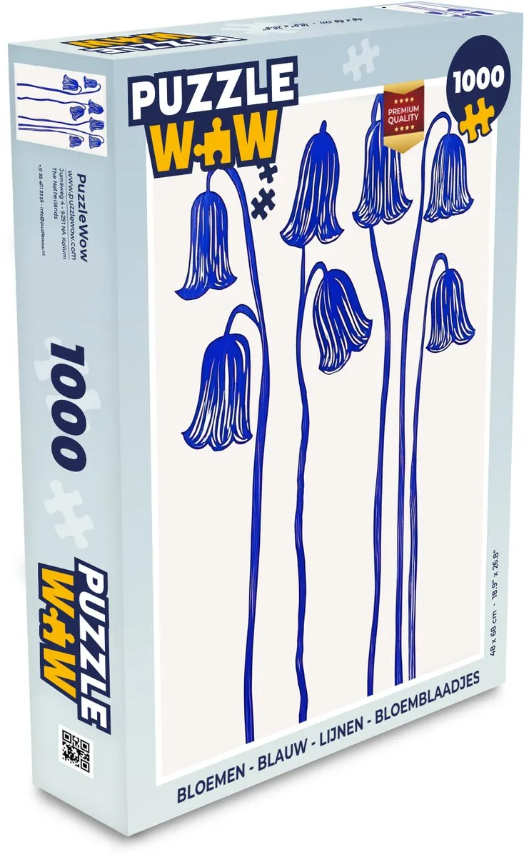 PuzzleWow Bloemen Legpuzzel 1000 Stuks