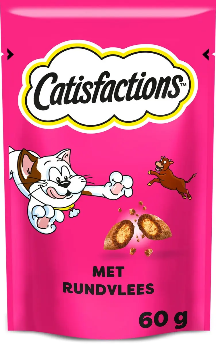 Catisfactions Kattensnoepjes Rund 6x60g