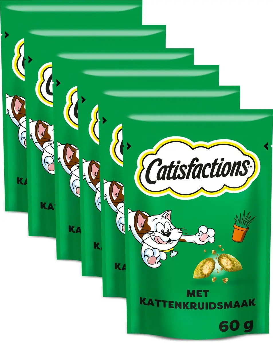 Catisfactions Kattensnoepjes 6x60g