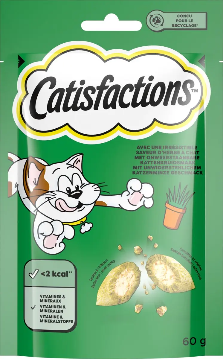Catisfactions Kattensnoepjes 6x60g