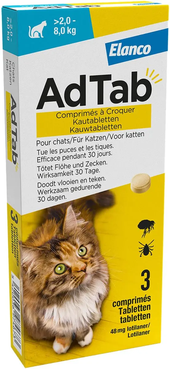 AdTab Vlooien Tabletten Kat
