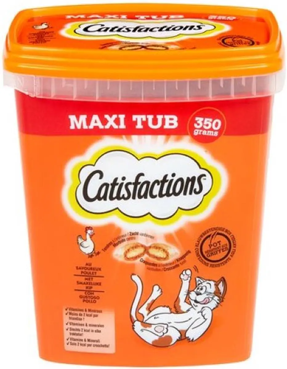 4x Catisfactions Snacks tube
