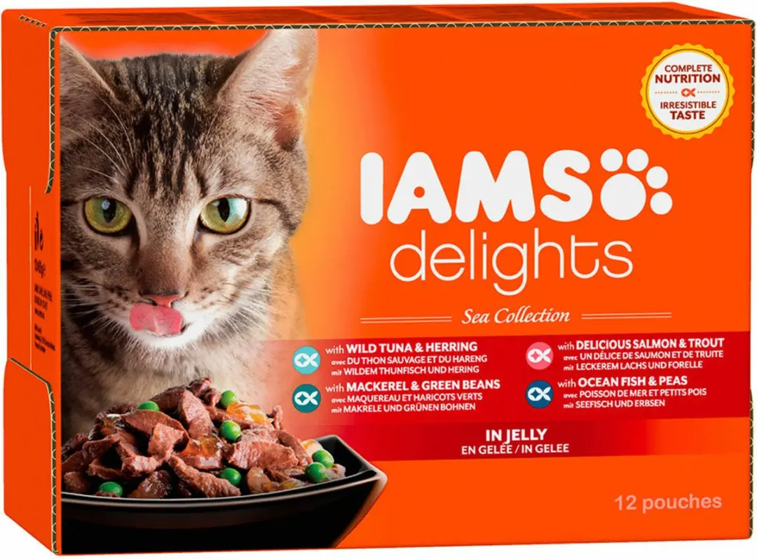 Iams Delights Sea Collection Jelly Kat Natvoer