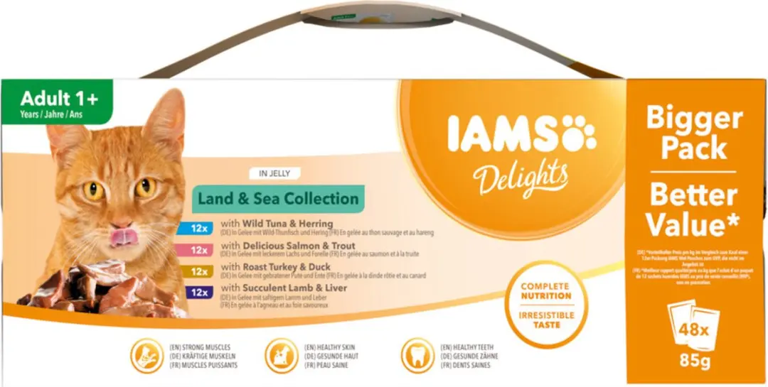 Iams Delights Land & Sea Jelly Natvoer