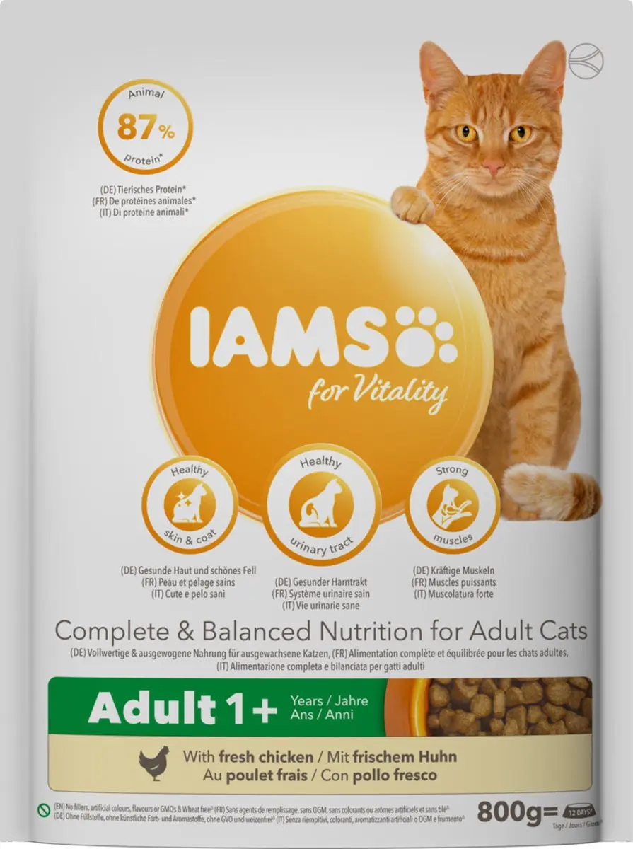 Iams Kat Adult Kip 800g
