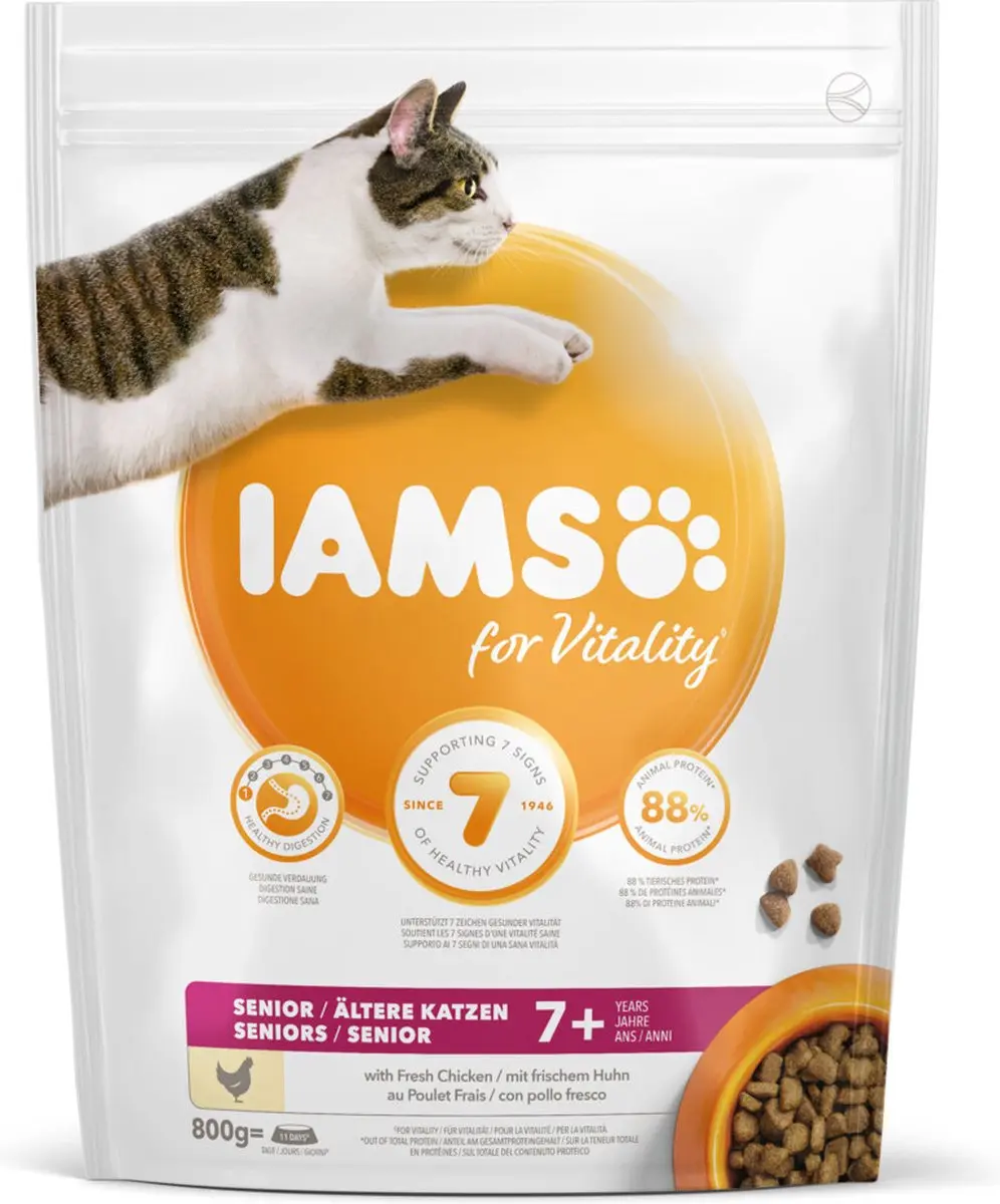 Iams Kat Senior Kip - 800g