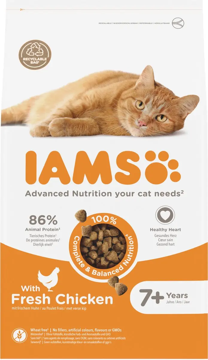 Iams Kat Senior Kip - 800g