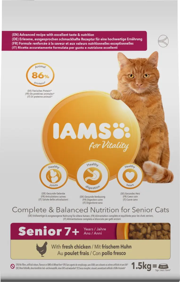 Iams Kat Senior Kip 1,5kg