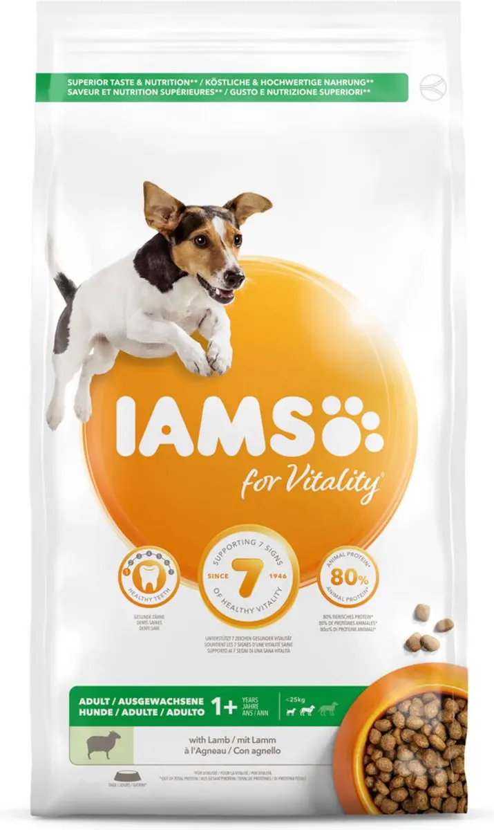 Iams Dog Adult Small - Medium Lam 3kg