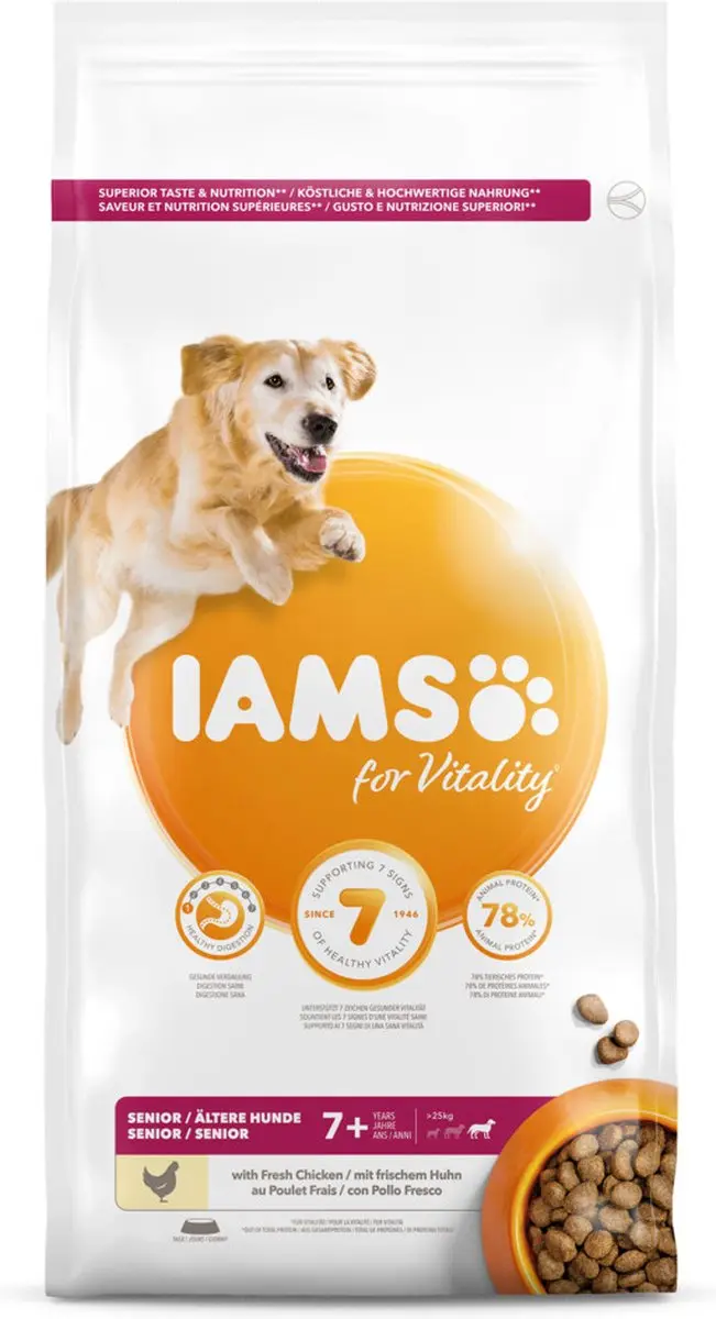 Iams Dog Senior Large Kip 3kg