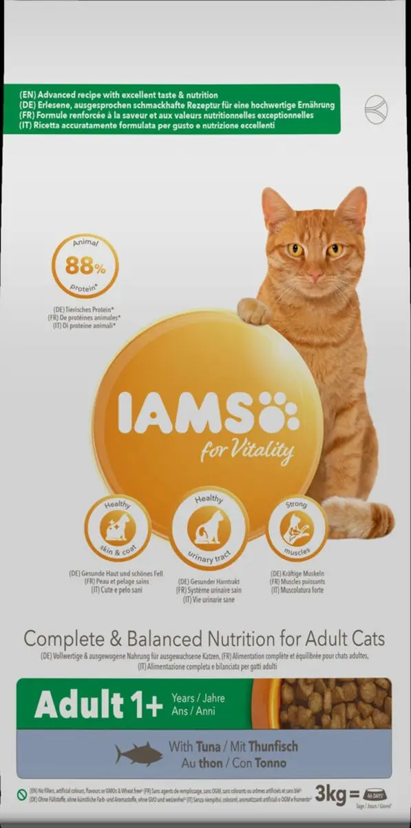 Iams Cat Adult Tonijn 3kg