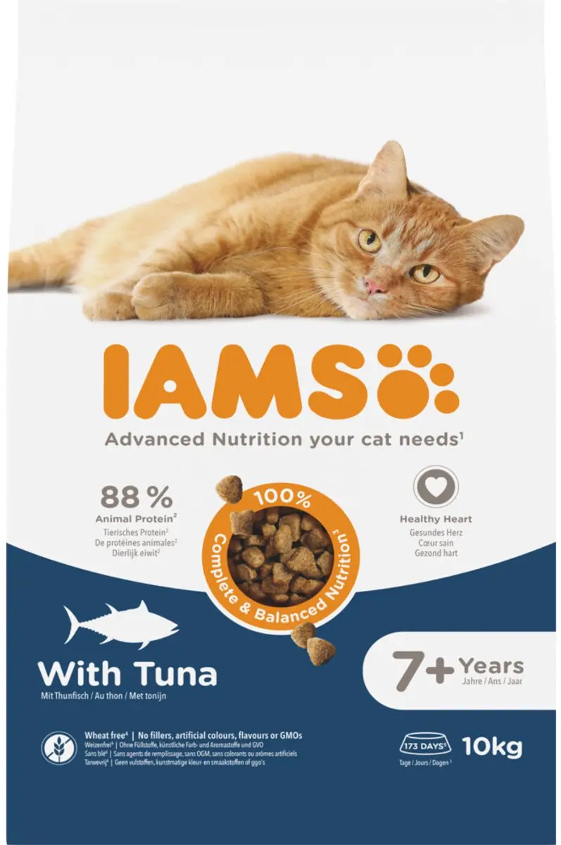 Iams Cat Senior 7+ Tuna Kattenvoer
