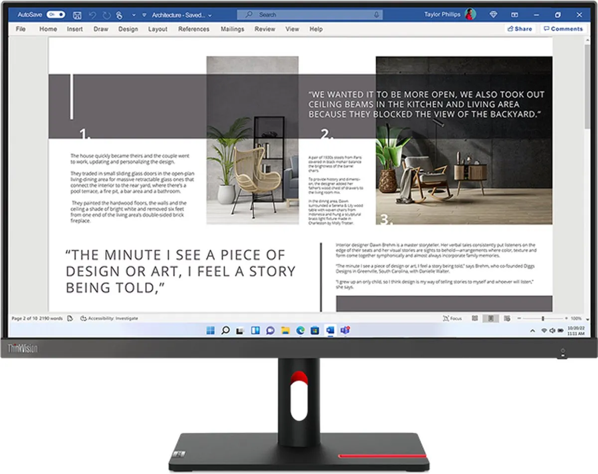 Lenovo ThinkVision S27i-30 27" Full HD Monitor - Grijs