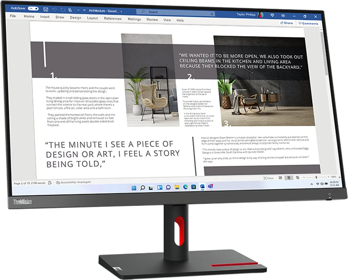 Lenovo ThinkVision S27i-30 27" Full HD Monitor - Grijs - afbeelding 6 van 6