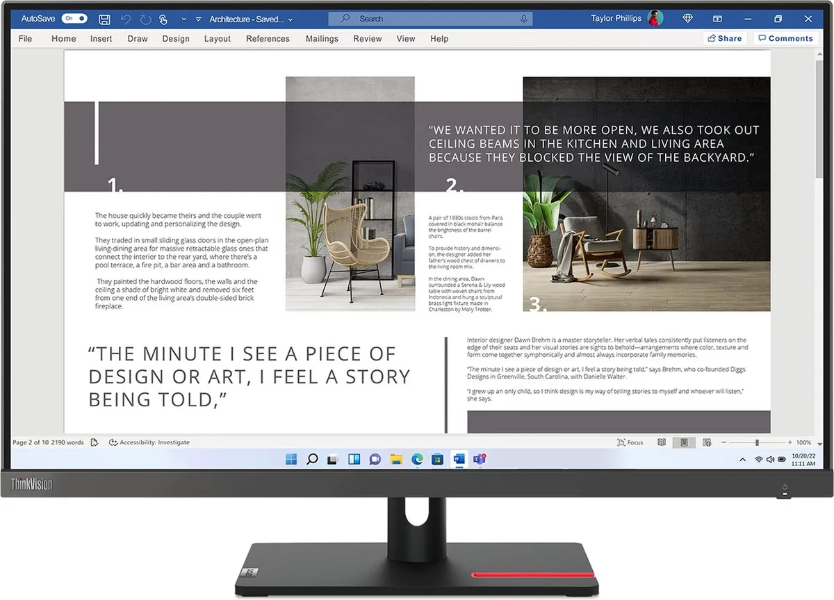 Lenovo ThinkVision S27i-30 27" Full HD Monitor - Grijs