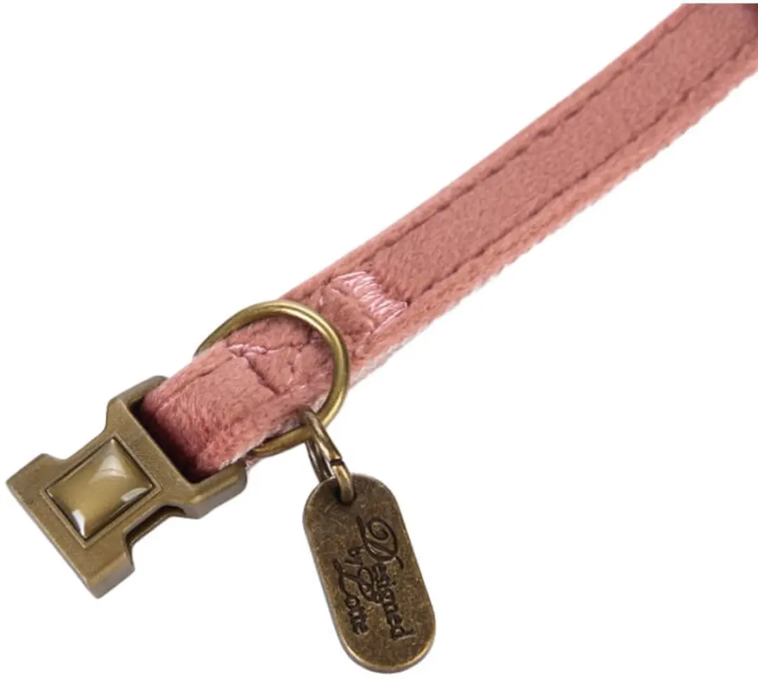 Designed by Lotte Hondenhalsband Velura - Groen - 20-30 cm