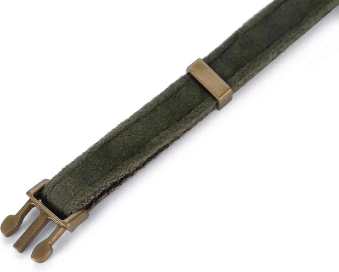Designed by Lotte Hondenhalsband Velura - Groen - 20-30 cm