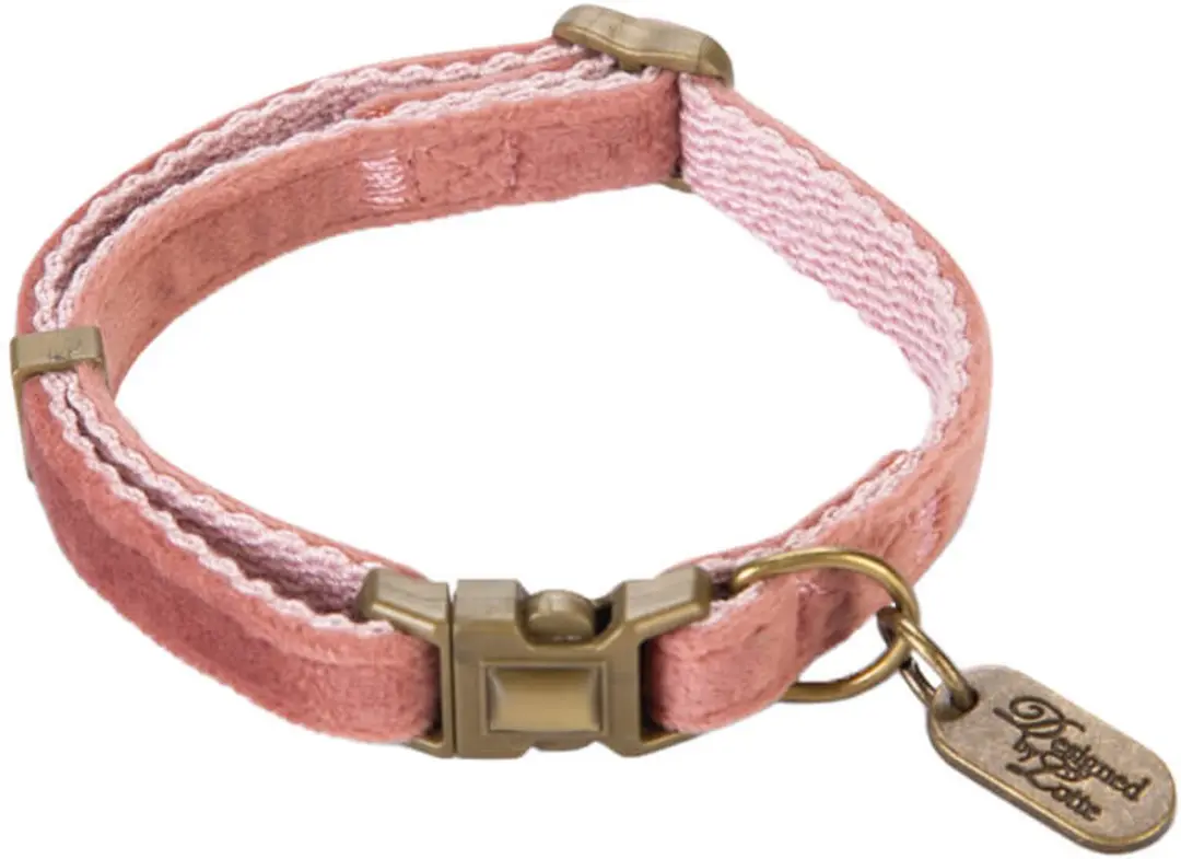 Designed by Lotte Hondenhalsband Velura - Groen - 20-30 cm