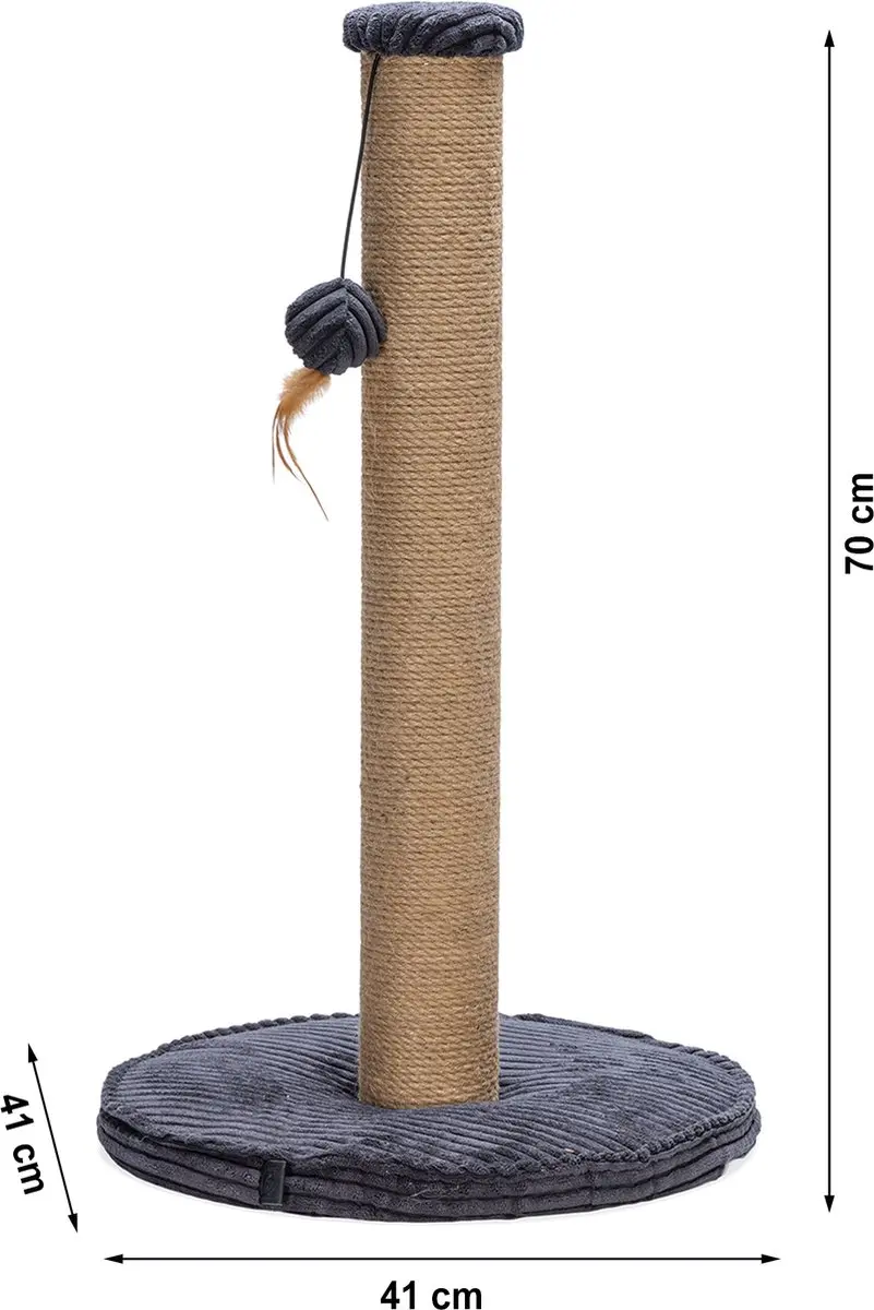 Designed by Lotte Krabpaal Ribbed - Antraciet - 70cm