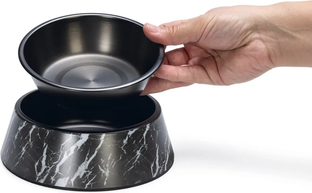 Designed by Lotte Eetbak Meis Melamine - 350ml - Zwart