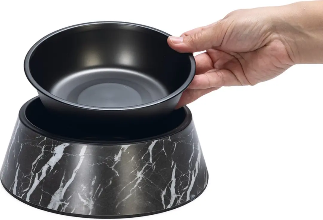 Designed by Lotte Meis Voerbak Hond - 700ml - Zwart
