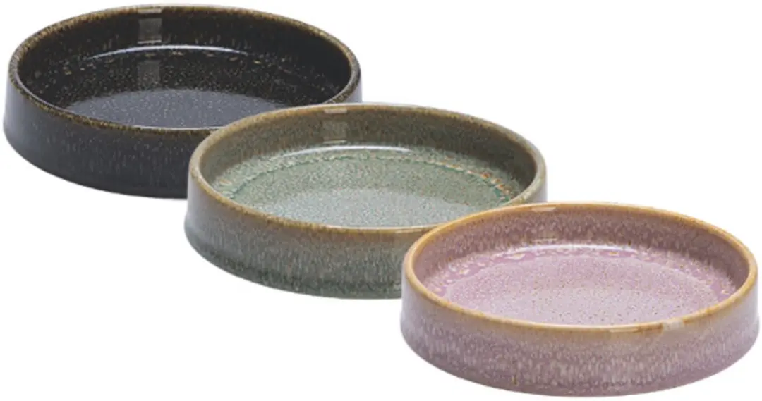 Designed by Lotte Jace Eet- en Drinkbak Keramiek - Roze - 15cm