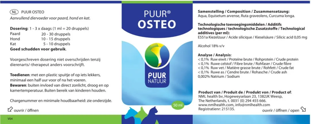 Puur Osteo Voedingssupplement 50ml