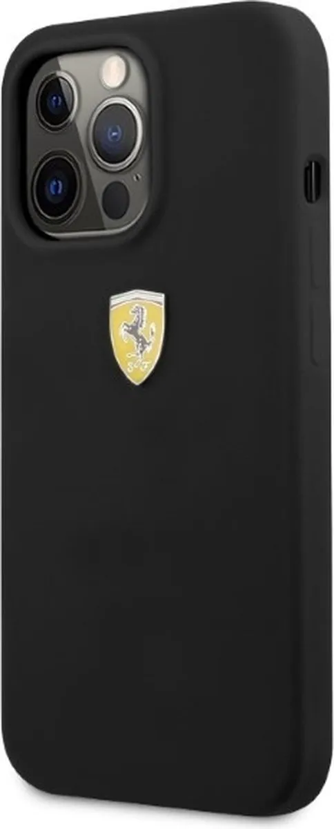 Ferrari FESSIHMP13LBK iPhone 13 Pro Hoesje - Siliconen - MagSafe - Zwart