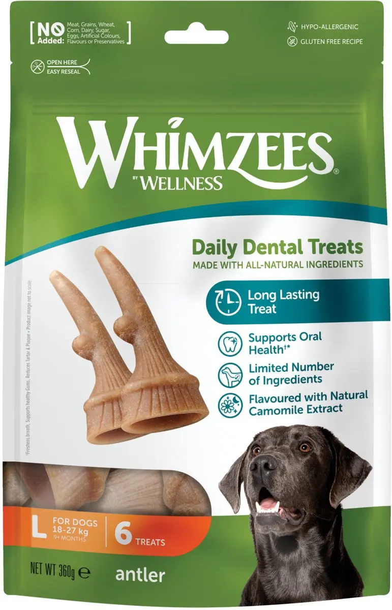 Whimzees Antler L Kauwsnacks voor Hond