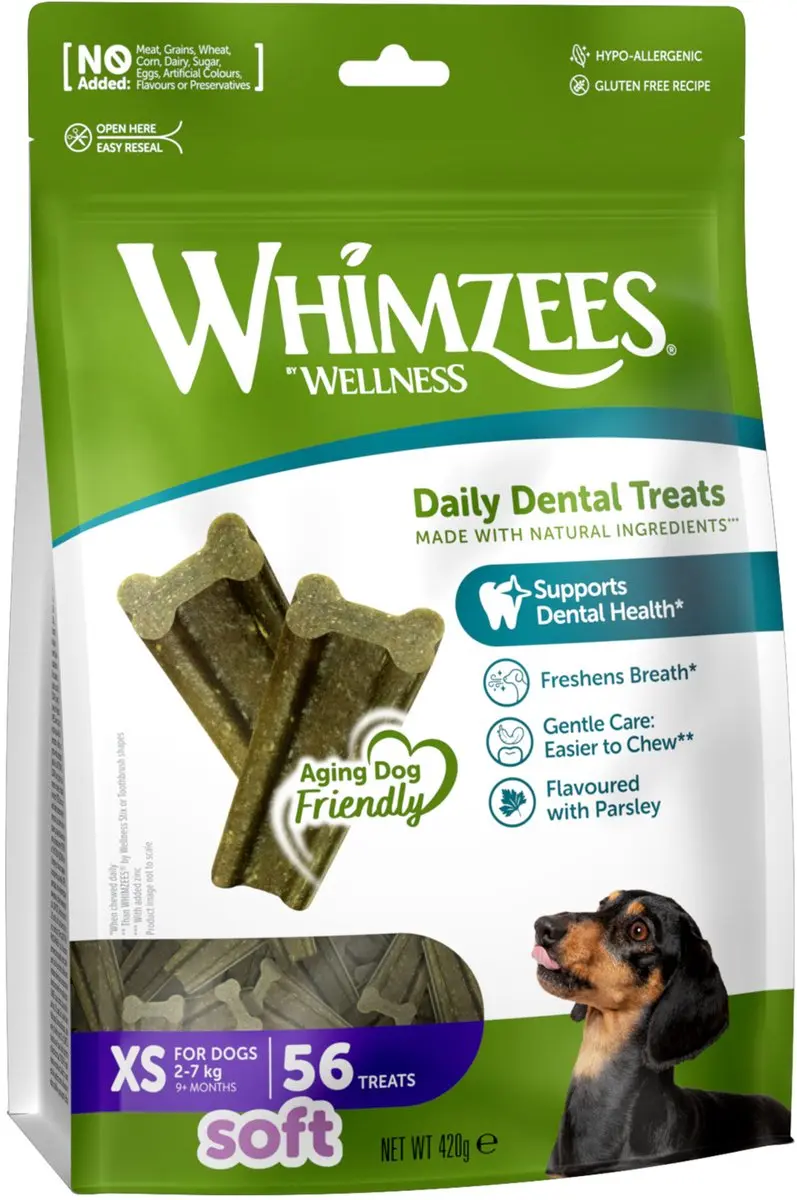 Whimzees Soft Value Bag XS Hondensnacks - 56 Stuks