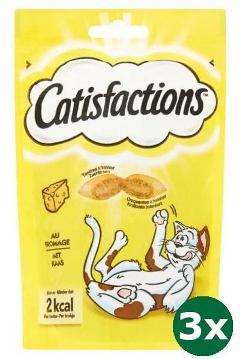 Catisfactions kaas 3x 60 gr