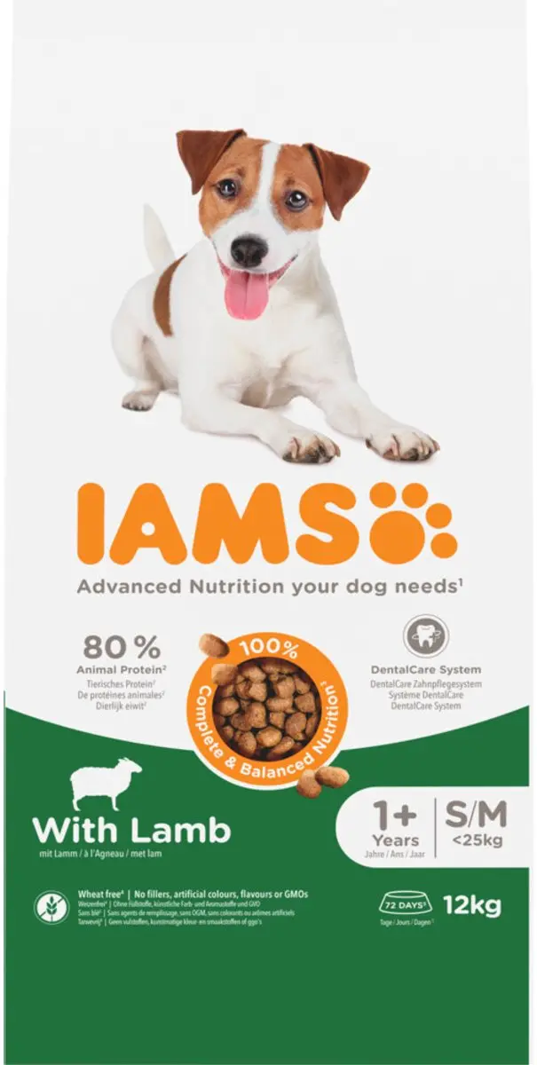 Iams Dog Adult Small-Medium Lam 12kg