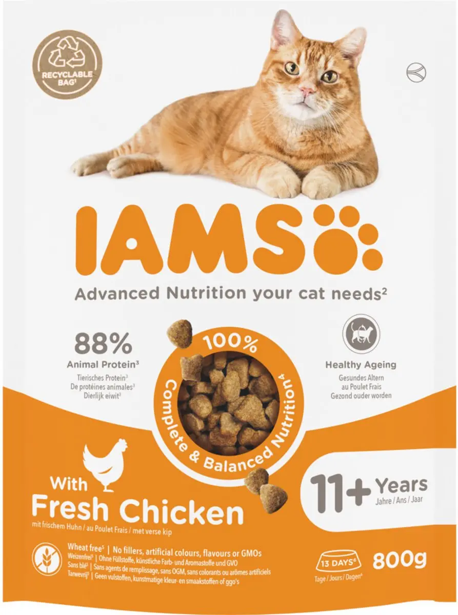 Iams Cat Senior 11+ Chicken Kattenvoer