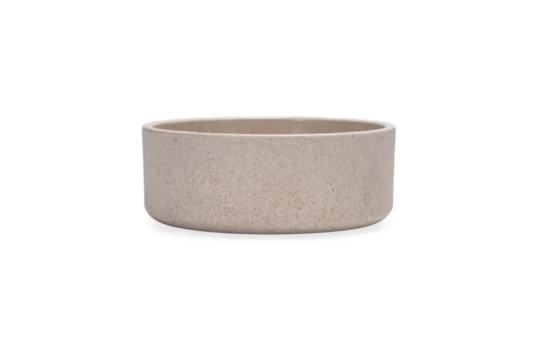 Designed by Lotte Noor Voerbak Hond - Bamboe Beige 12cm