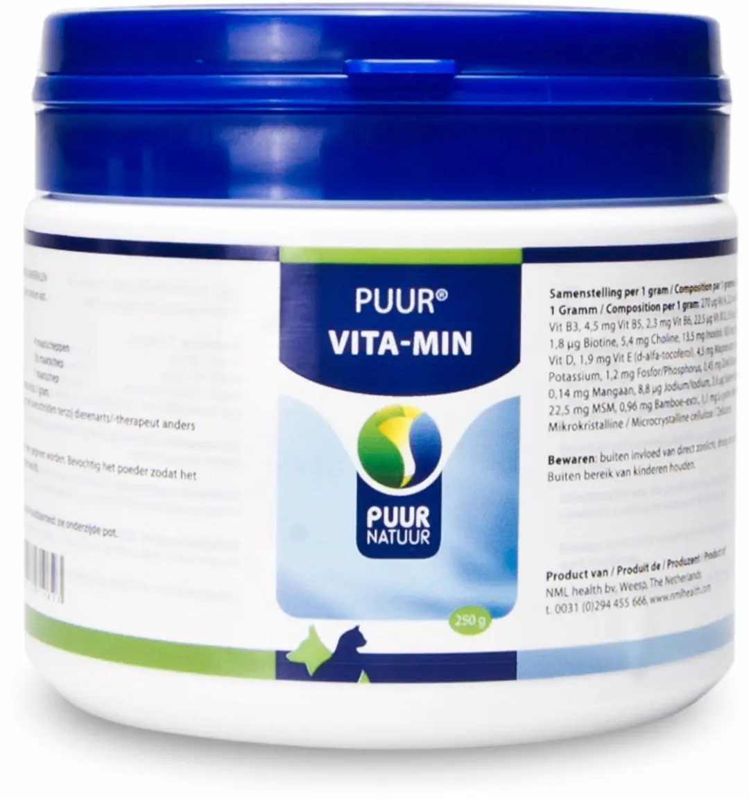 Puur Vitaminen & Mineralen Hond/Kat 250g