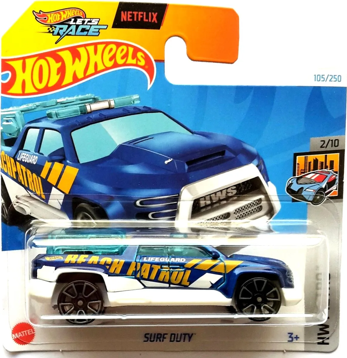 Hot Wheels Surf Duty Life Guard Beach Patrol 1:64